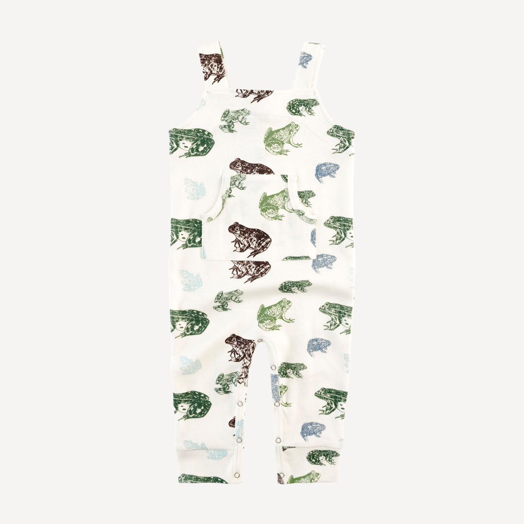 kanga pocket overall | cali frogs | organic cotton interlock
