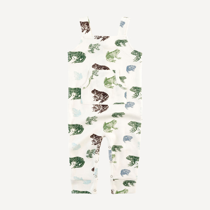 kanga pocket overall | cali frogs | organic cotton interlock