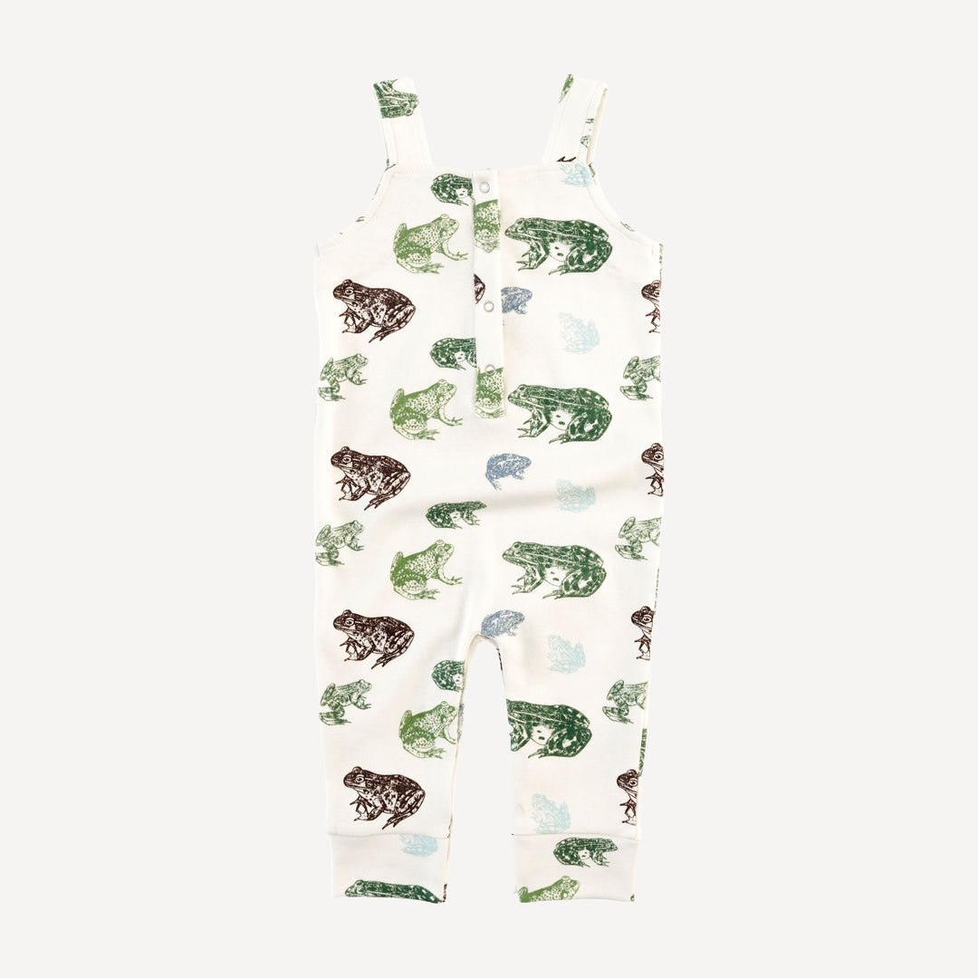 kanga pocket overall | cali frogs | organic cotton interlock