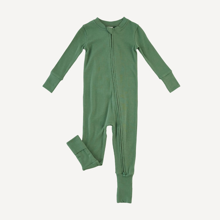 long sleeve convertible zippy pj | elm | modal skinny rib