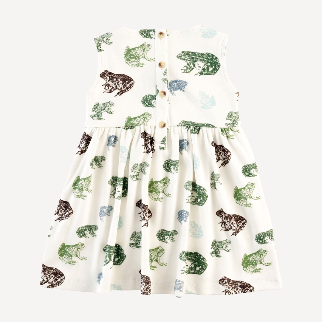 sleeveless square neck tunic | cali frogs | organic cotton interlock