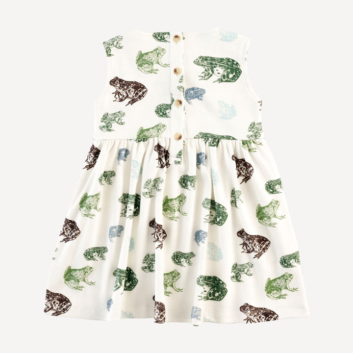sleeveless square neck tunic | cali frogs | organic cotton interlock