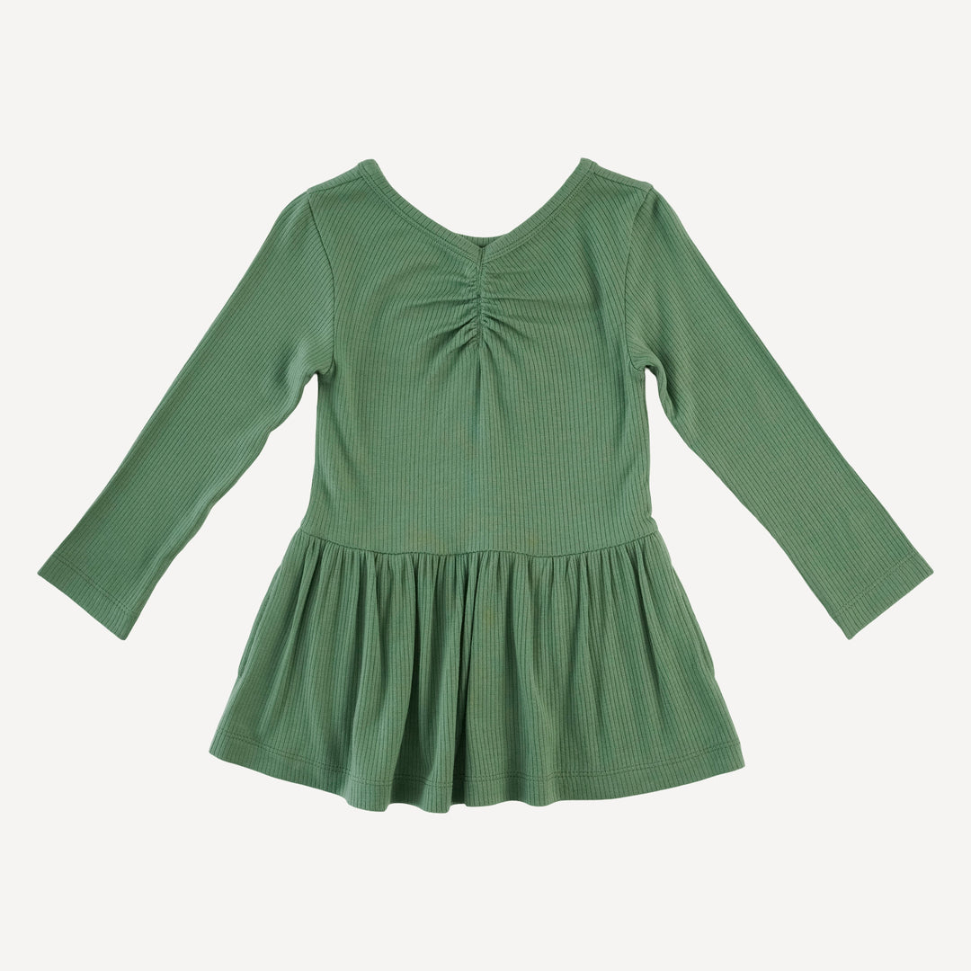 long sleeve twirl top | elm | modal skinny rib