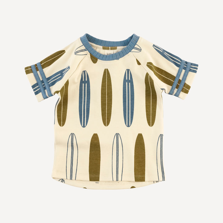 short sleeve football set | longboard | organic cotton interlock