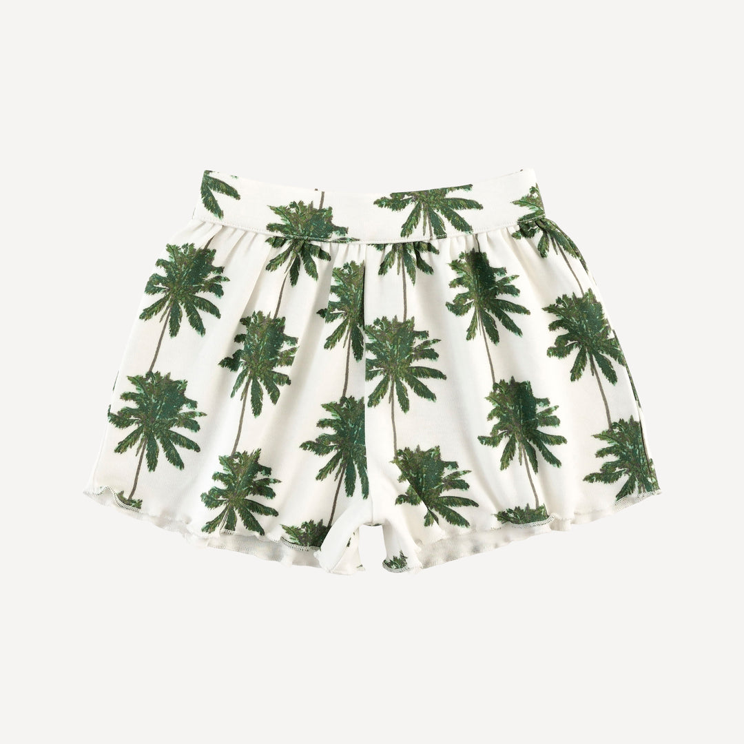 jade short set | green palm | organic cotton interlock