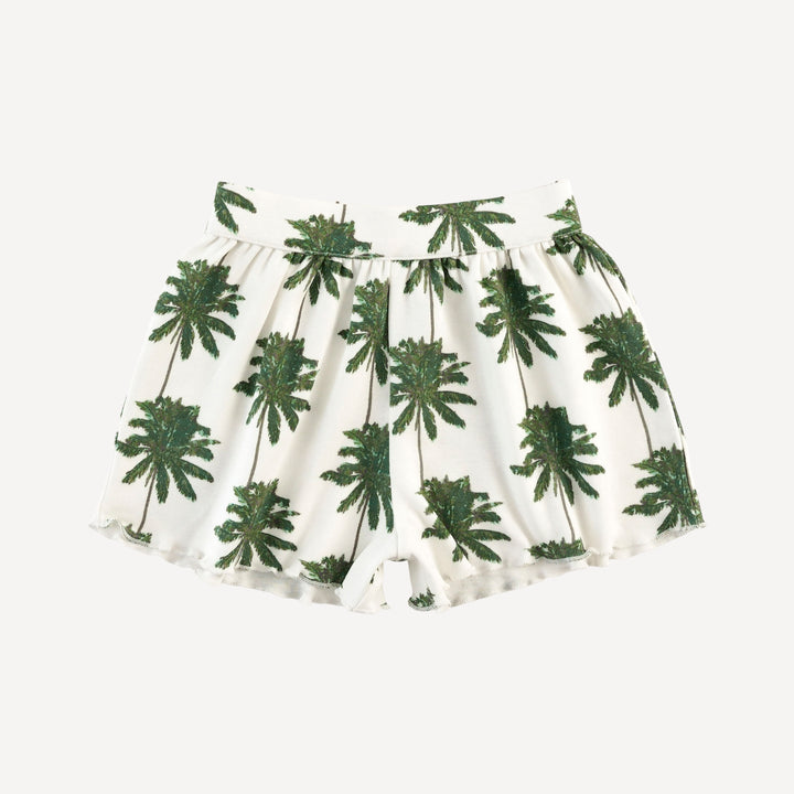 jade short set | green palm | organic cotton interlock