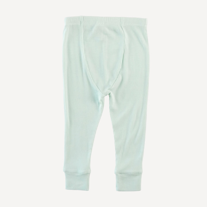 long sleeve crew neck pj set | sea mist | modal skinny rib