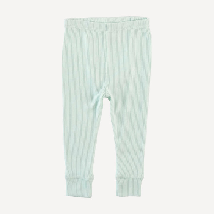 long sleeve crew neck pj set | sea mist | modal skinny rib