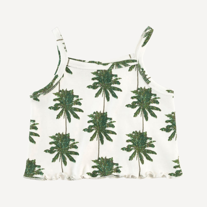 jade short set | green palm | organic cotton interlock