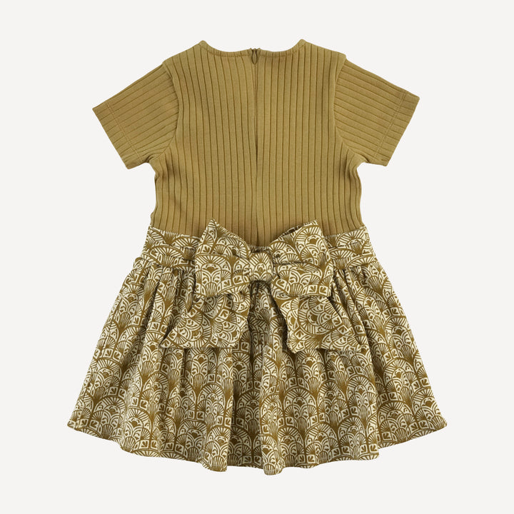short sleeve classic ballet dress | fennel deco arches | organic cotton interlock