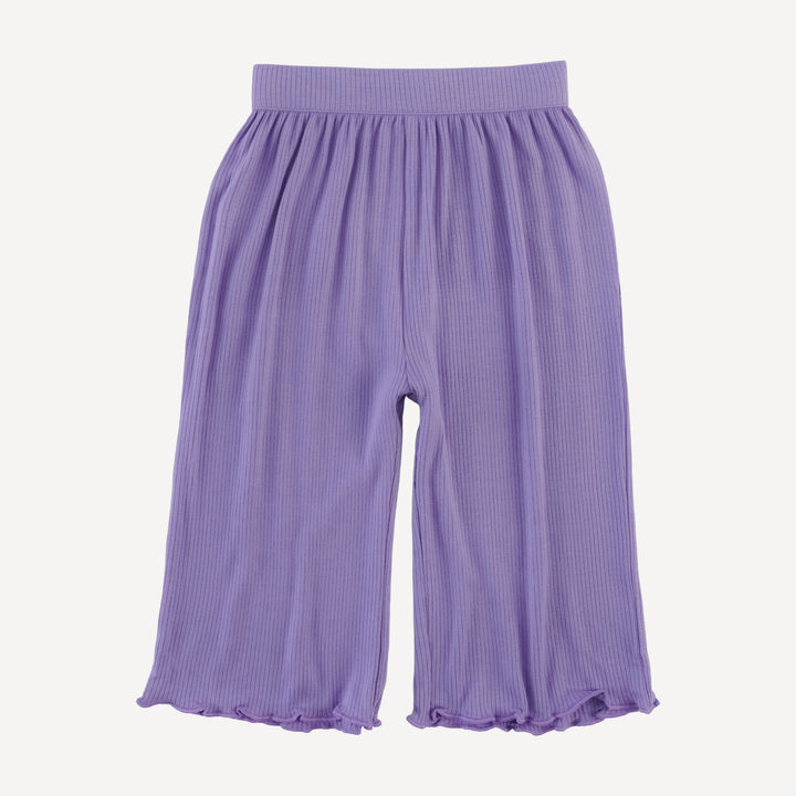long sleeve jade set | paisley purple | modal skinny rib