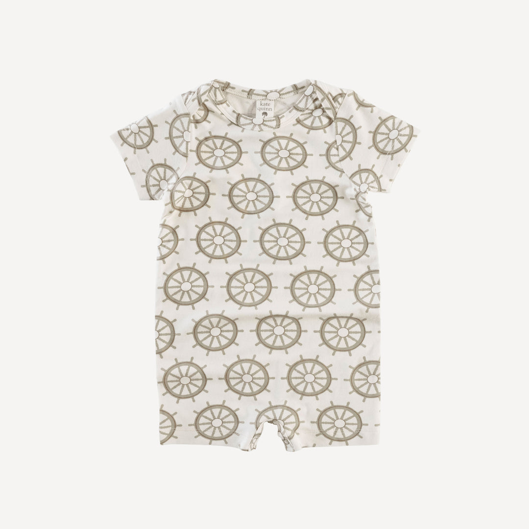 short sleeve lap neck shortie | helm | bamboo