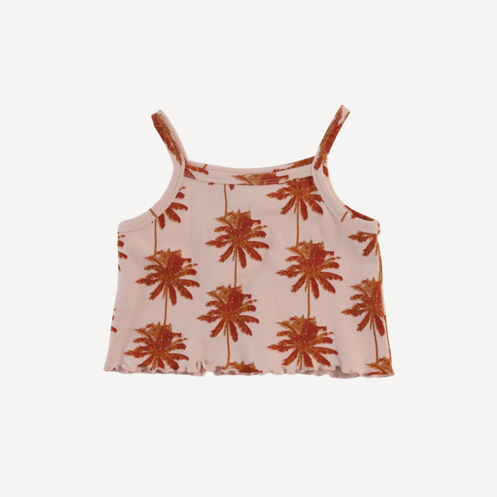 jade short set | mango palm | organic cotton interlock