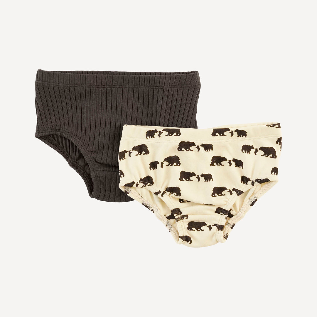 underwear set of 2 | bears | organic cotton interlock