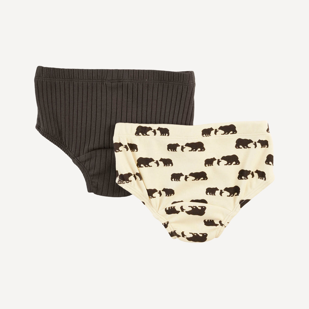 underwear set of 2 | bears | organic cotton interlock
