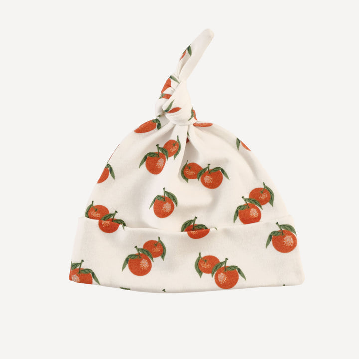knot hat | clementine | organic cotton interlock