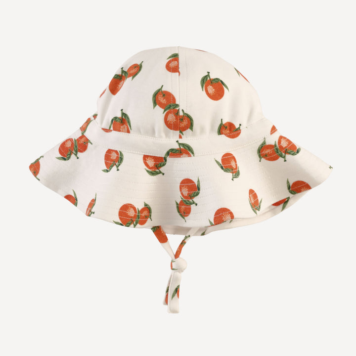sun hat | clementine | organic cotton interlock