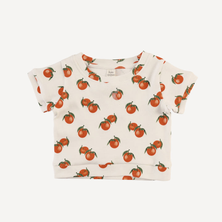 jamie short set | clementine | organic cotton interlock