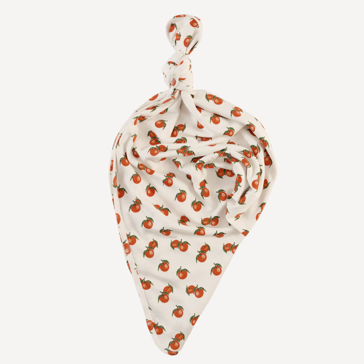 single layer blanket | clementine | organic cotton interlock