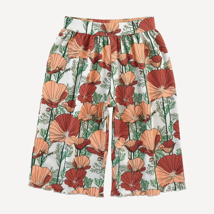 jade set | california poppies | organic cotton interlock