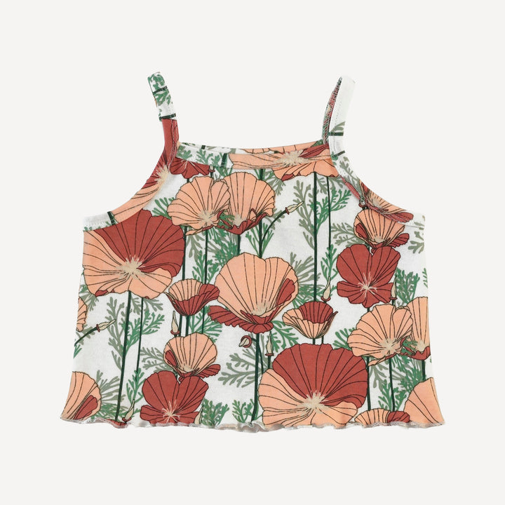 jade set | california poppies | organic cotton interlock