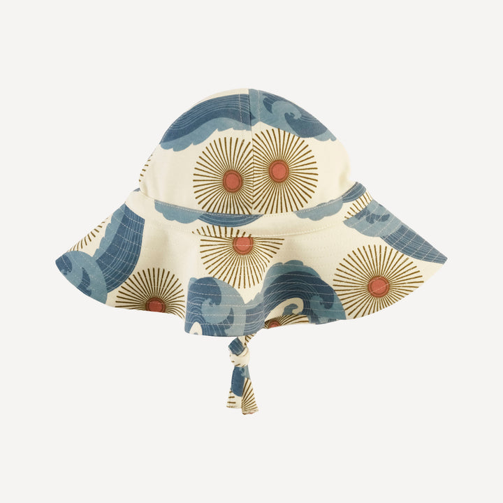sun hat | blue ocean sun | organic cotton interlock
