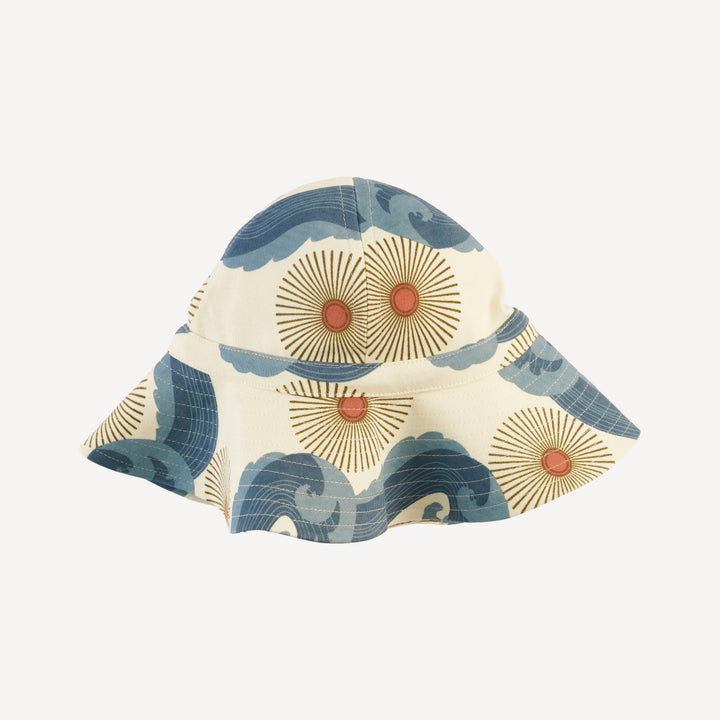sun hat | blue ocean sun | organic cotton interlock