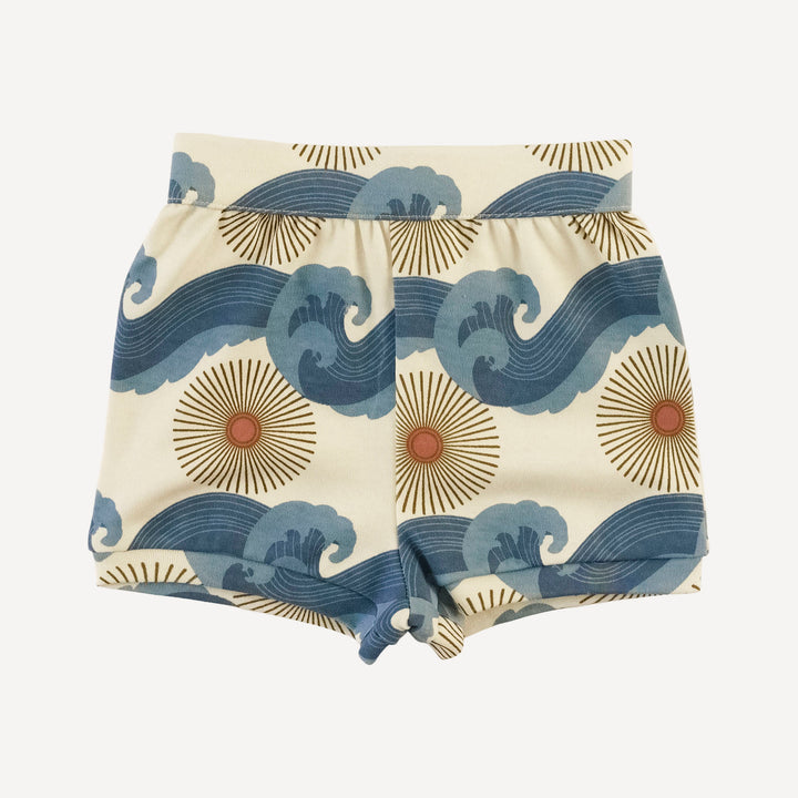 jamie short set | blue ocean sun | organic cotton interlock