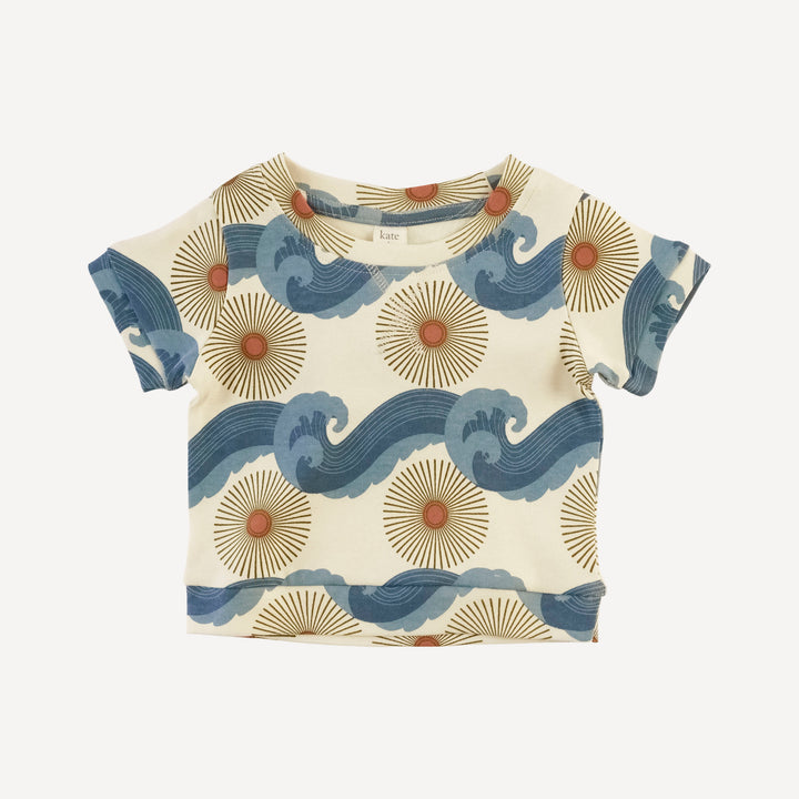 jamie short set | blue ocean sun | organic cotton interlock