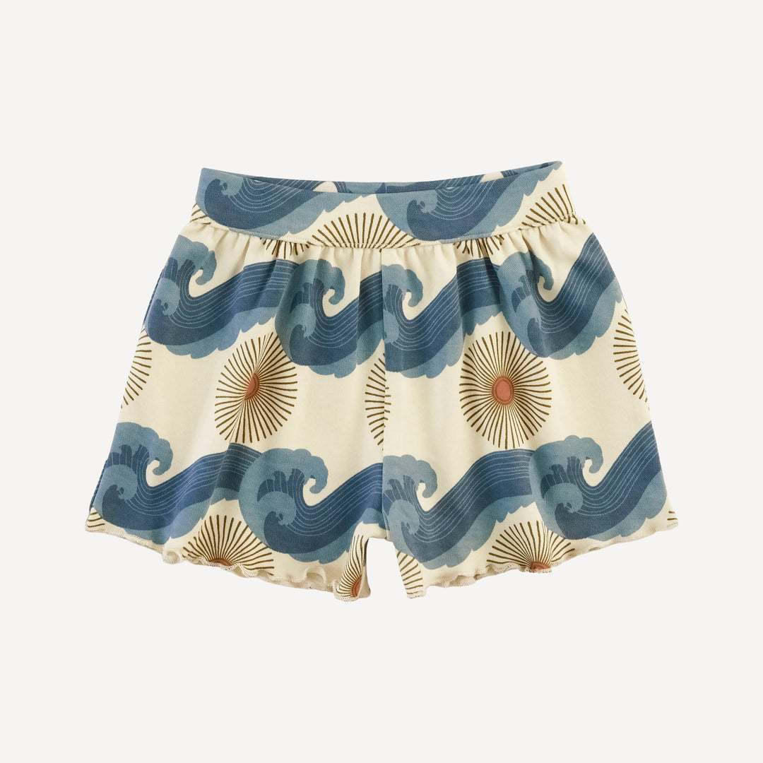 jade short set | blue ocean sun | organic cotton interlock