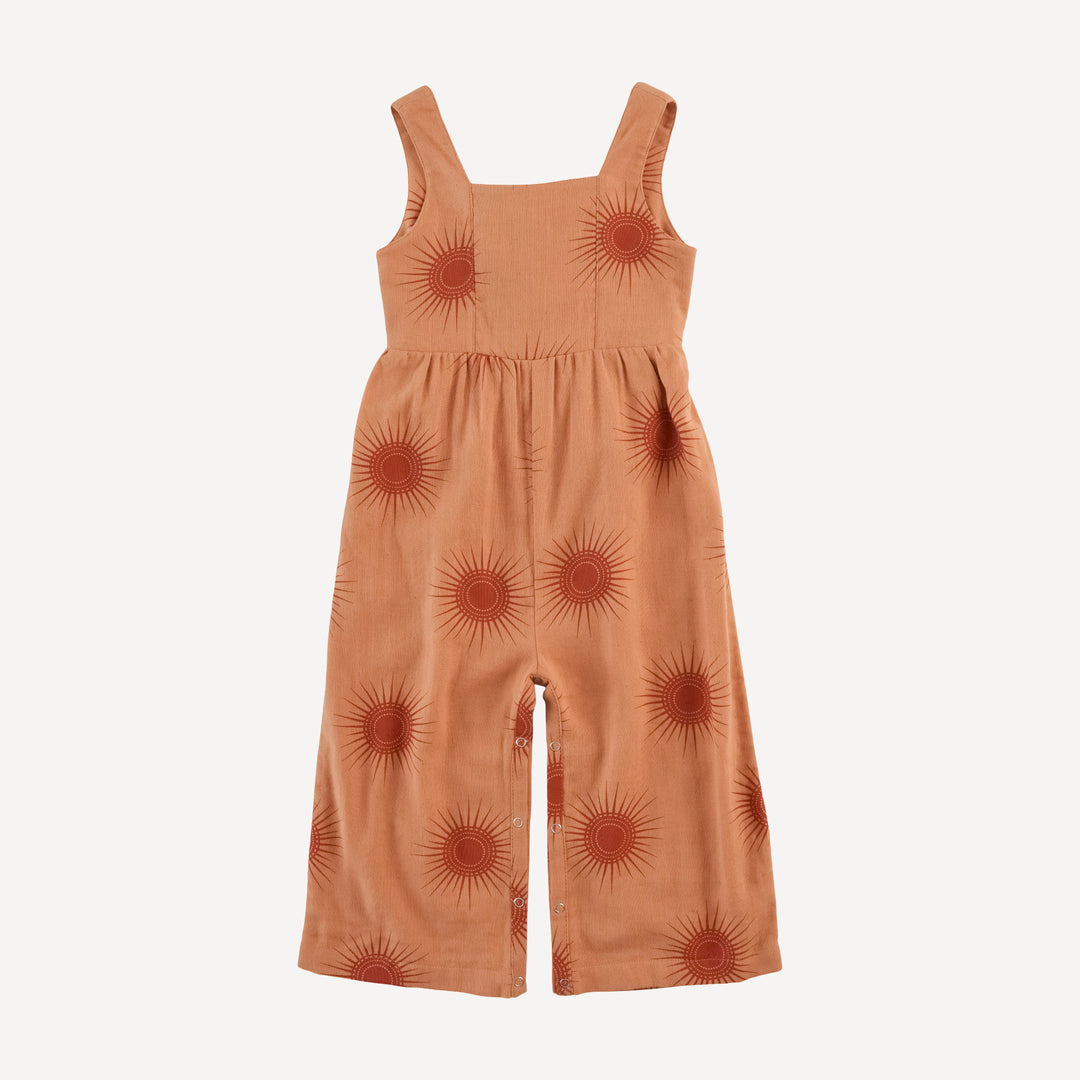 tie back jumpsuit | mango sun | organic cotton gauze