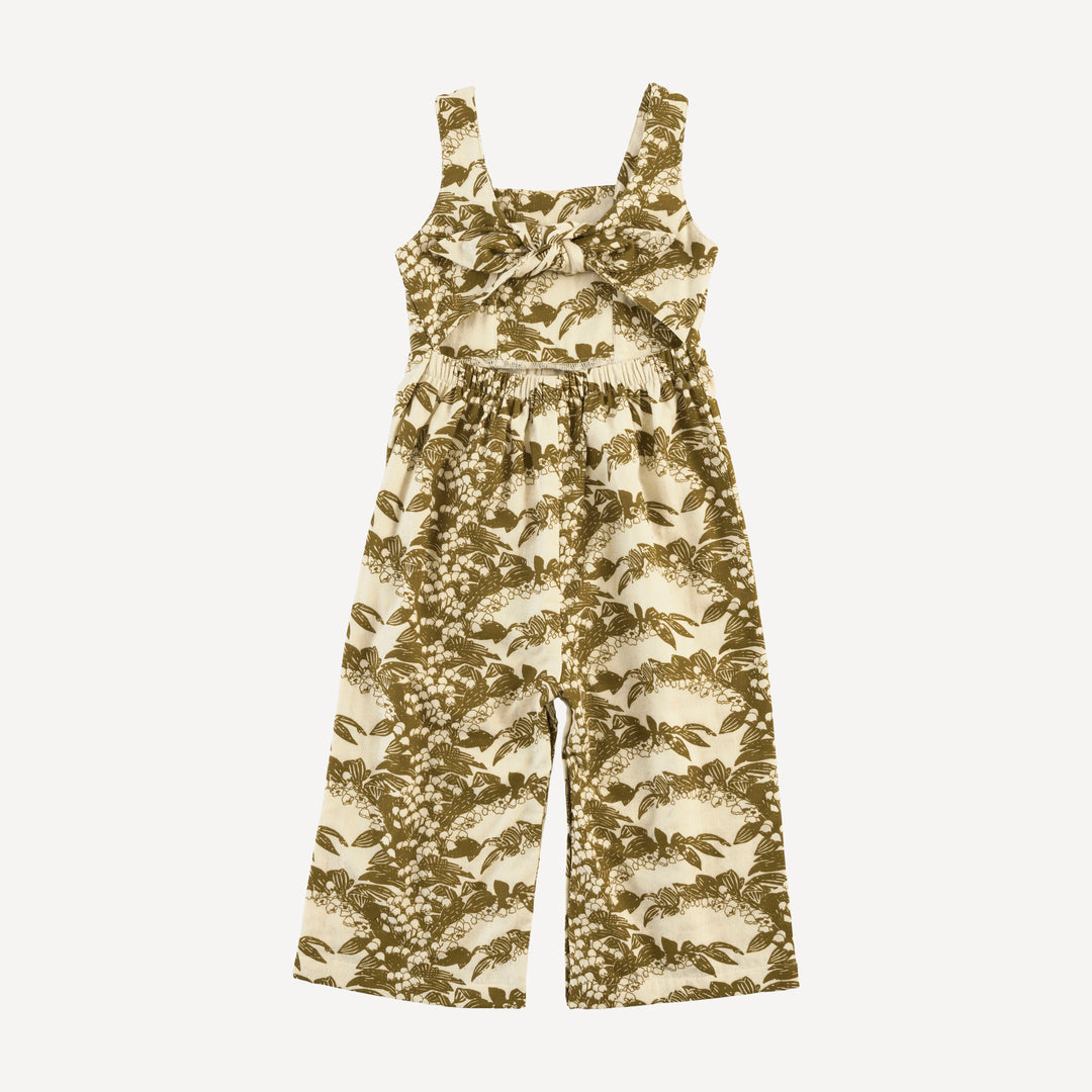 tie back jumpsuit | fennel lily | organic cotton gauze