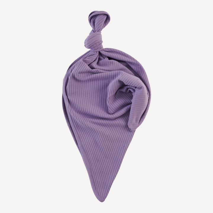 single layer blanket | violet bloom | organic cotton wide rib