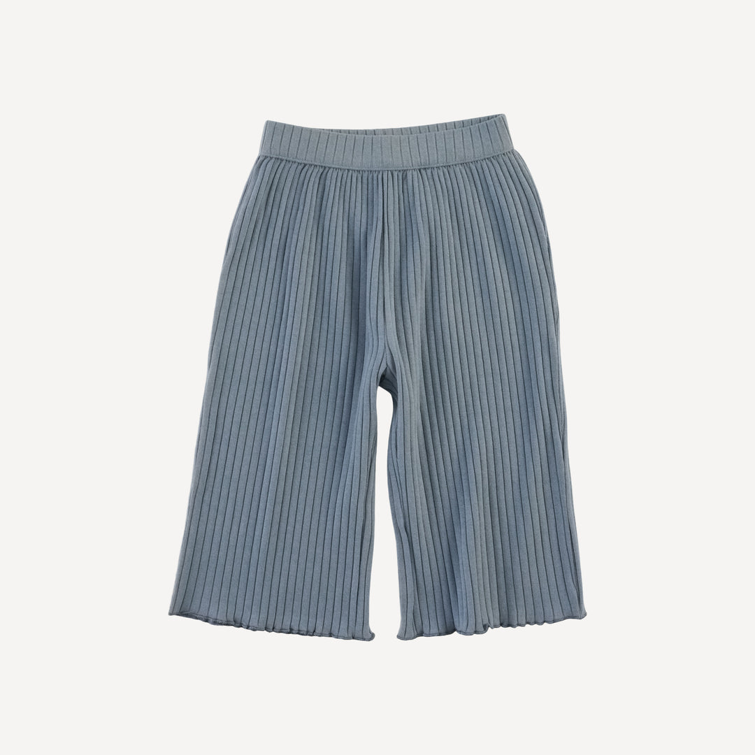 short sleeve jade set | citadel | organic cotton wide rib