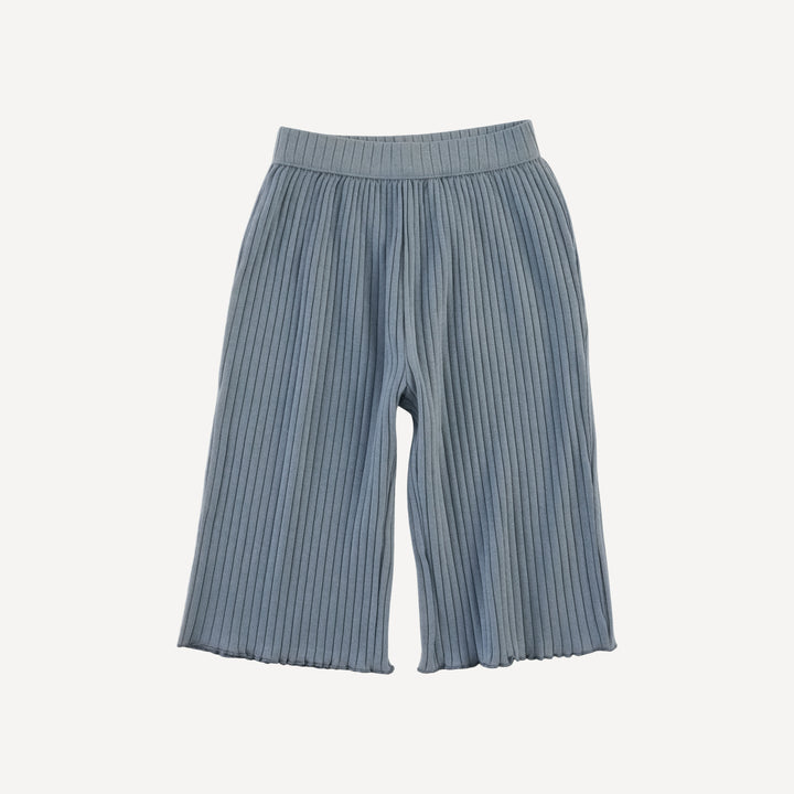 short sleeve jade set | citadel | organic cotton wide rib