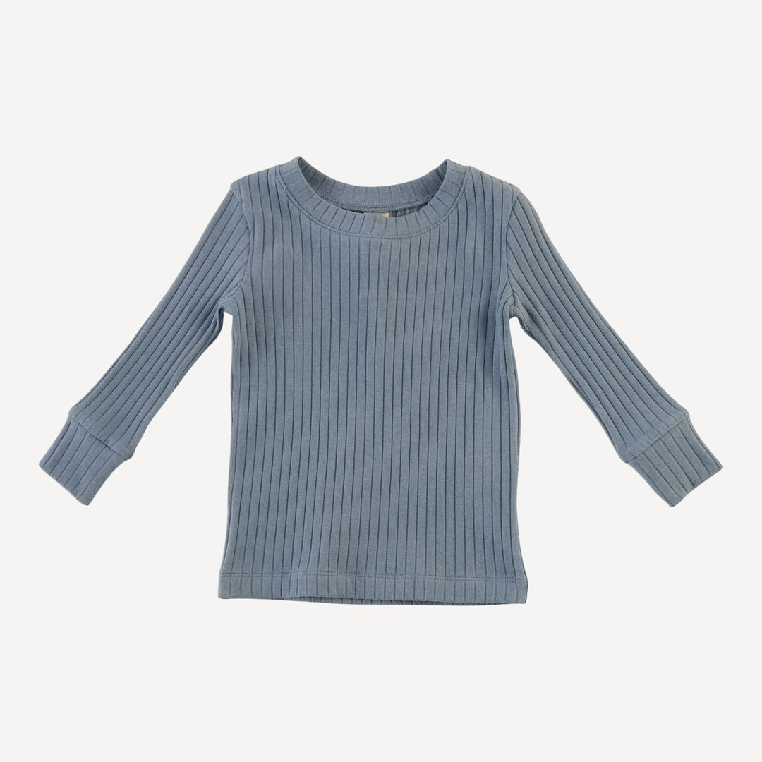 long sleeve crew neck pj set | citadel | organic cotton wide rib