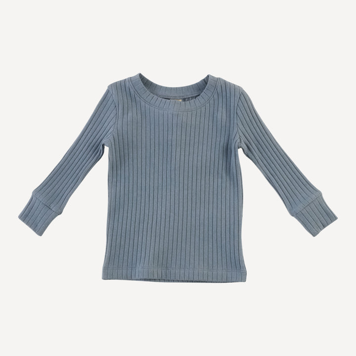 long sleeve crew neck pj set | citadel | organic cotton wide rib
