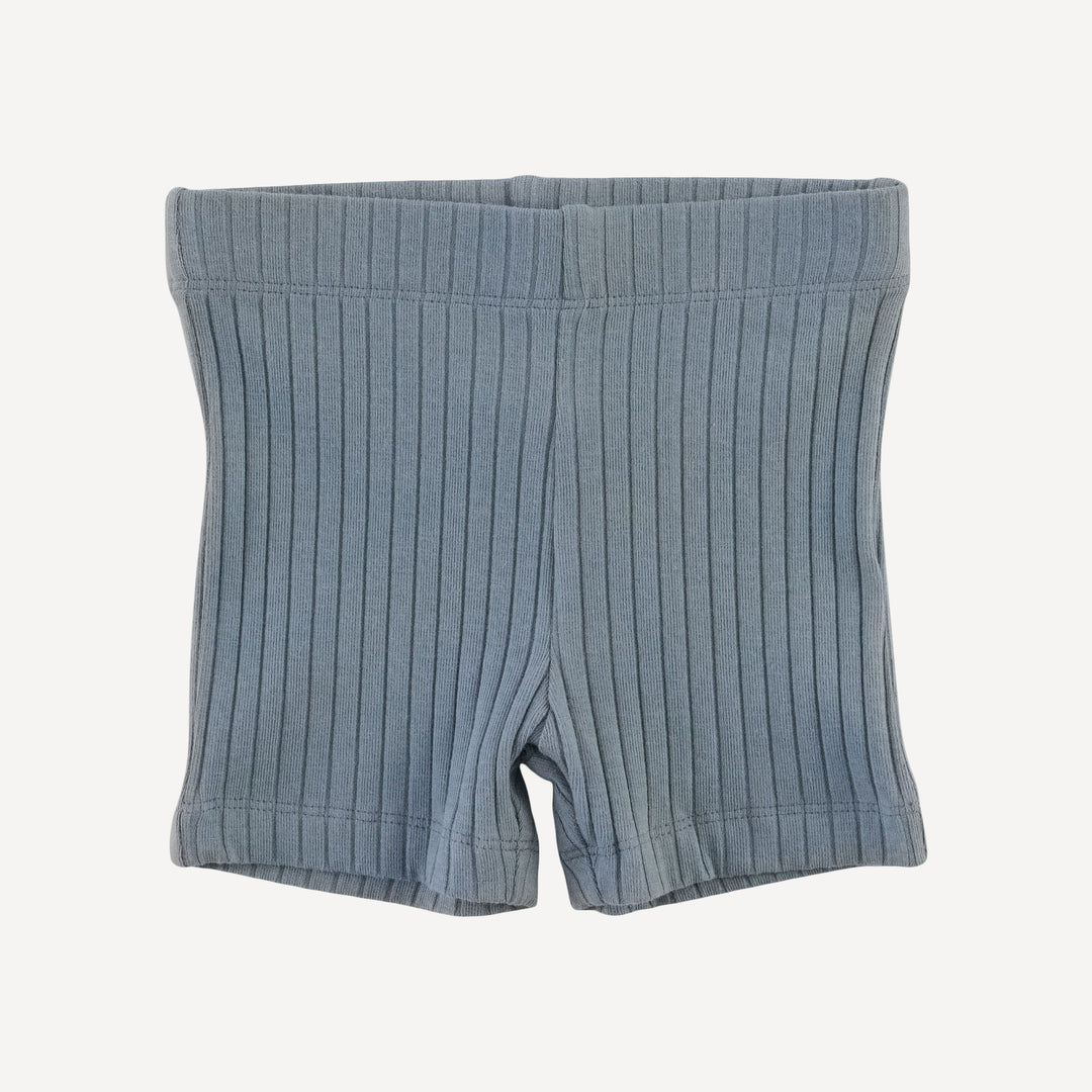 bike short | citadel | organic cotton wide rib
