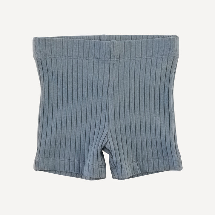 bike short | citadel | organic cotton wide rib