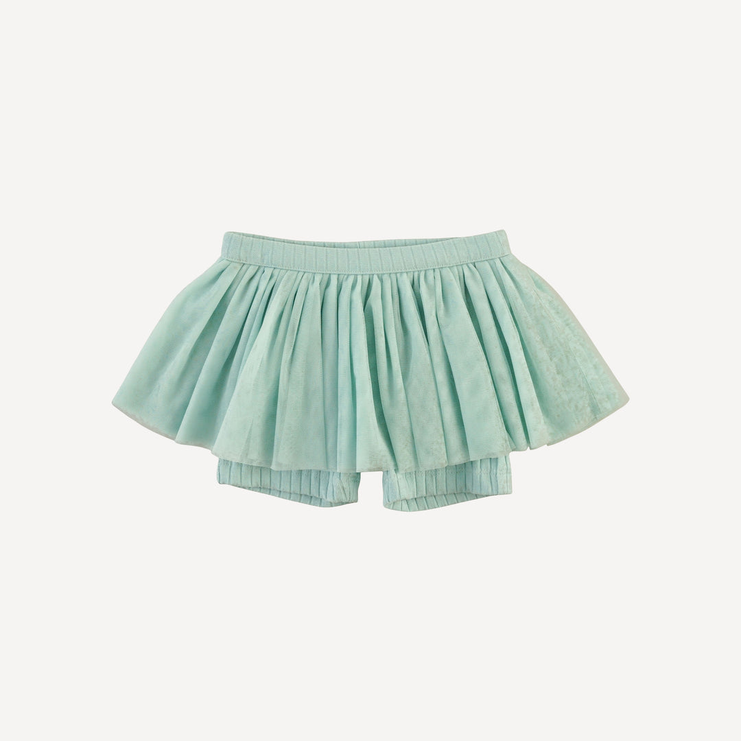 tulle ballerina tutu short | surf spray | organic cotton wide rib