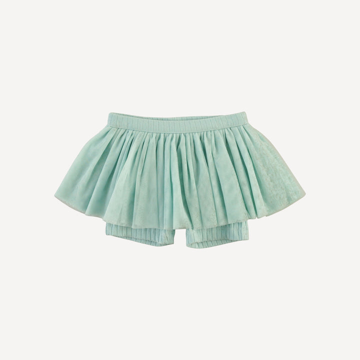 tulle ballerina tutu short | surf spray | organic cotton wide rib