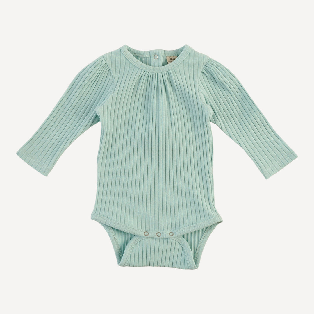 long sleeve sarah bodysuit | surf spray | organic cotton wide rib