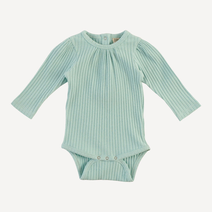 long sleeve sarah bodysuit | surf spray | organic cotton wide rib