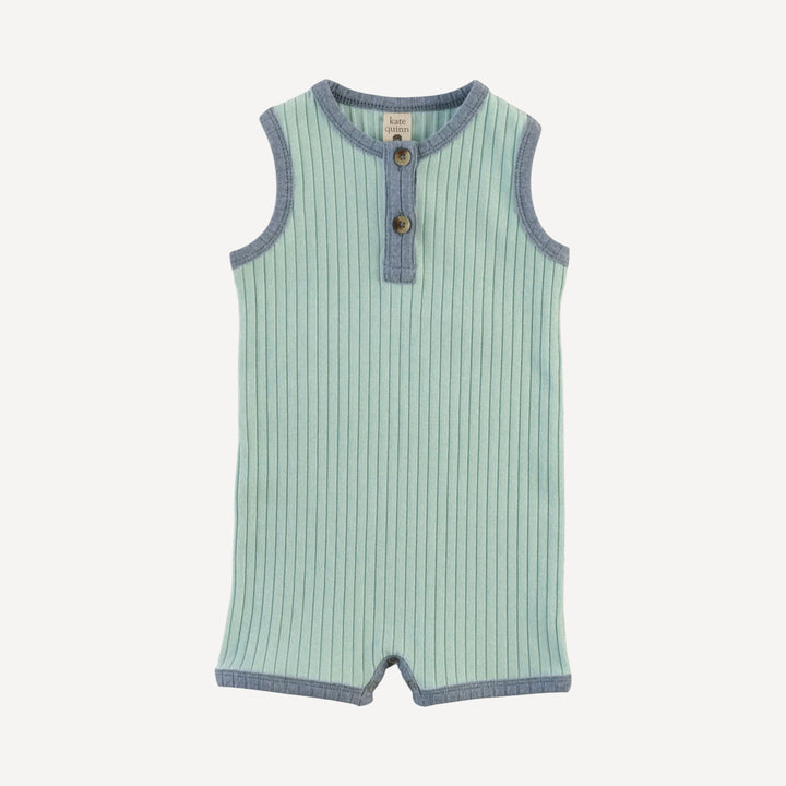 henley racerback shortie | surf spray | organic cotton wide rib
