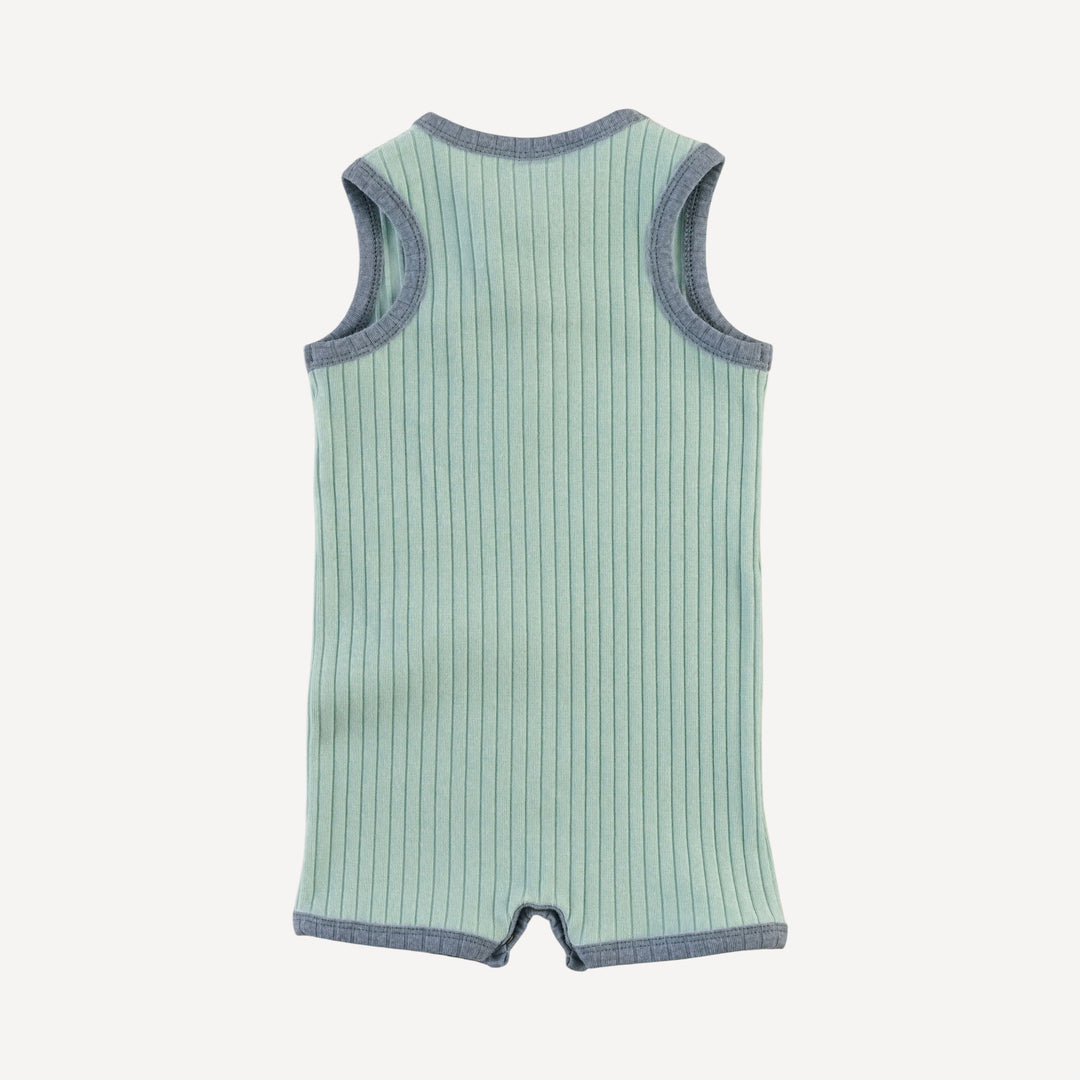 henley racerback shortie | surf spray | organic cotton wide rib