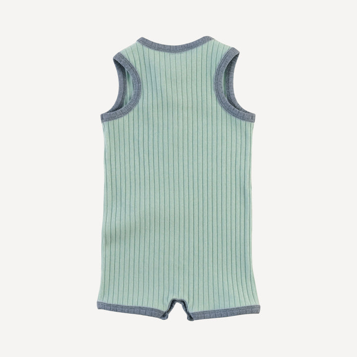 henley racerback shortie | surf spray | organic cotton wide rib