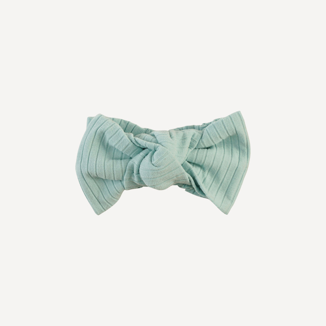 large bow elastic headband | surf spray | organic cotton wide rib