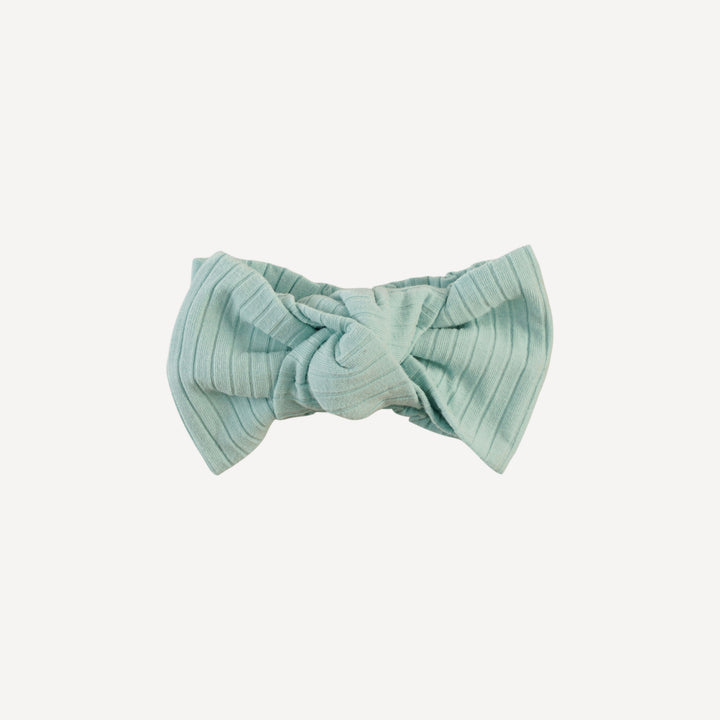 large bow elastic headband | surf spray | organic cotton wide rib