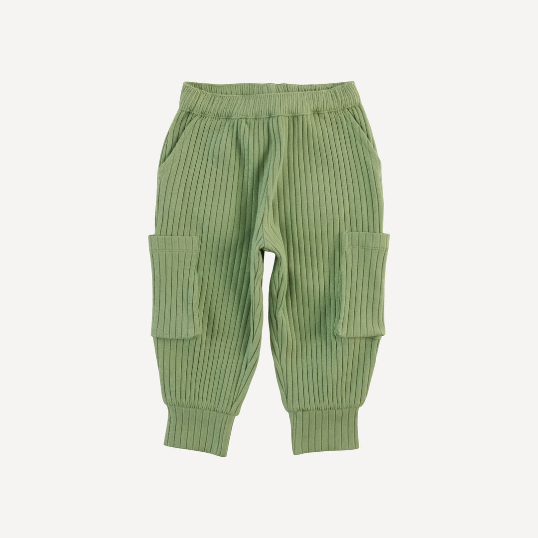 cargo bubble pants | mistletoe | organic cotton wide rib