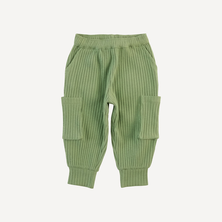 cargo bubble pants | mistletoe | organic cotton wide rib